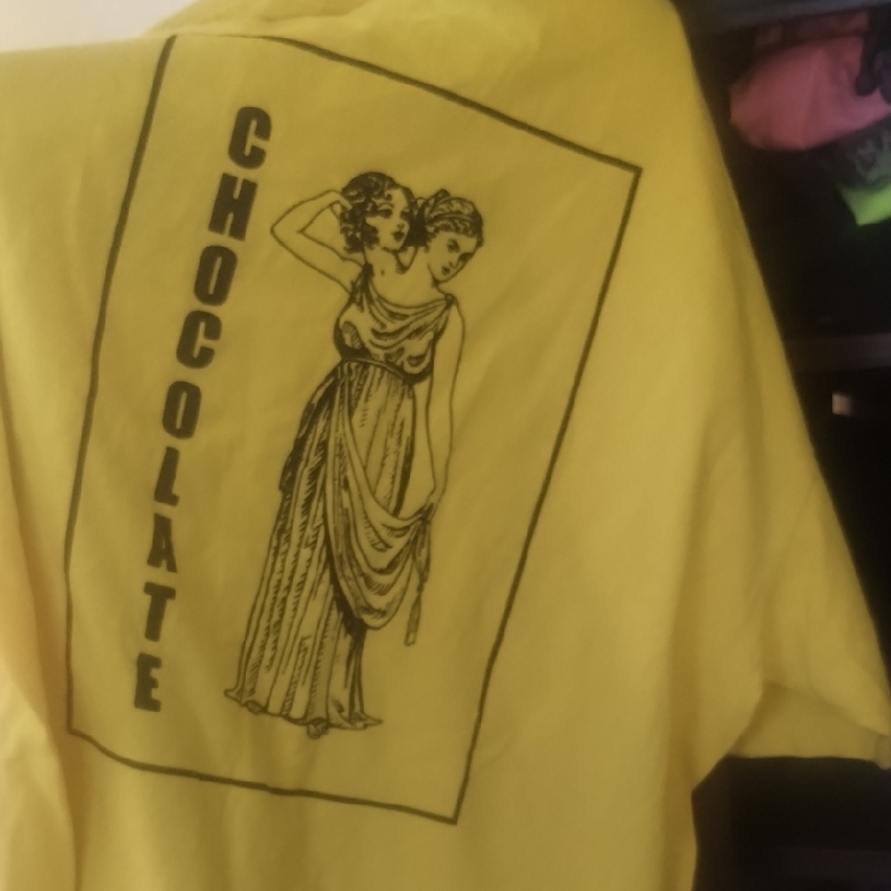 Yellow and Black Vintage Illustration Tee